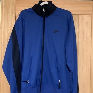 Xl nike track jacket blue on blue.
